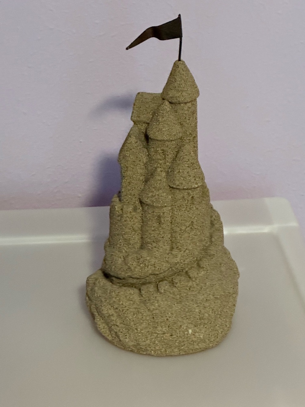 Decorative Sand Castle Sculpture in Beige
